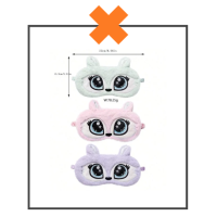 Slaapmasker Vos pink